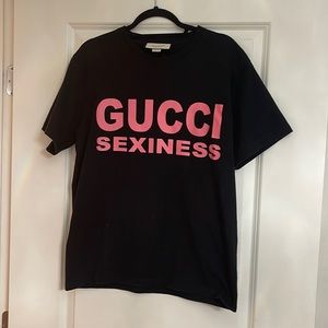 Gucci sexiness black tshirt